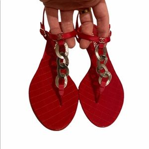 Authentic Chanel Thong Sandal